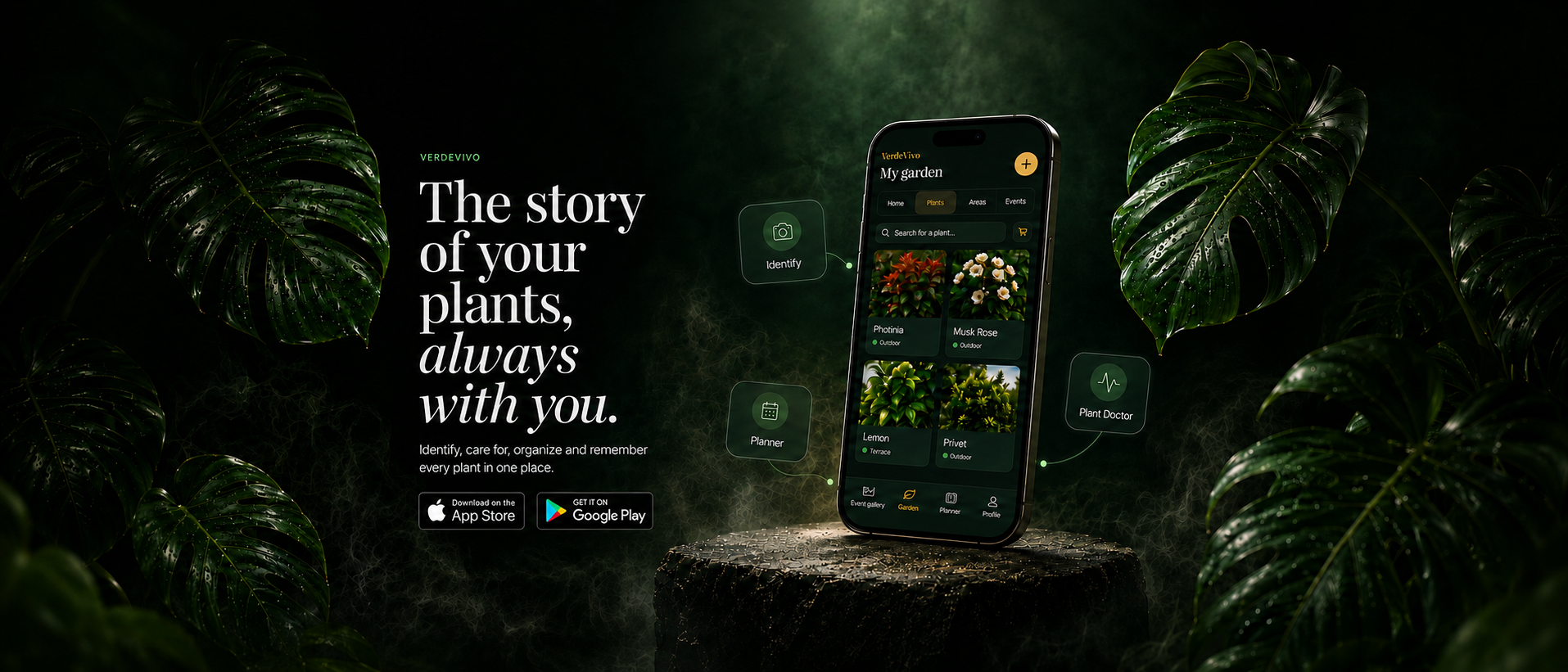 VerdeVivo plant journal app